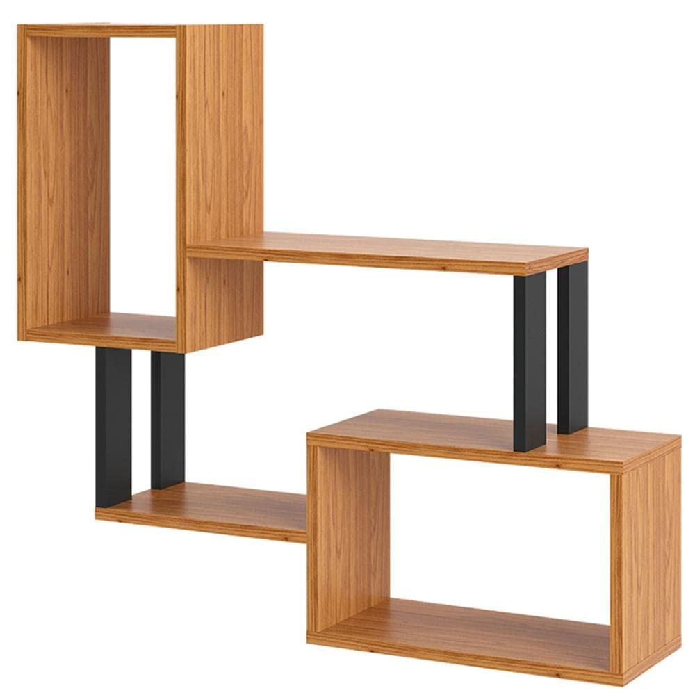 Nicho Duplo Cleveland cor Freijo com Preto Fosco 82 cm - 62309 Sun